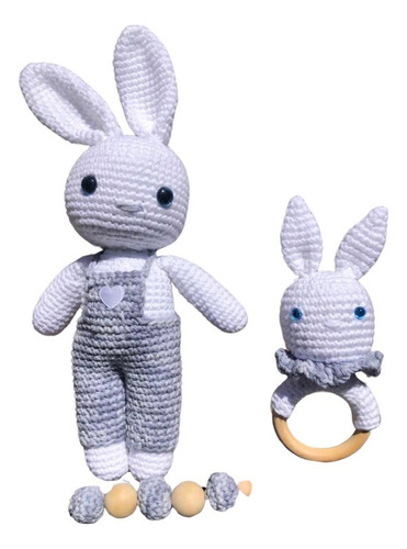 Set Conejo De Apego Crochet Amigurumi