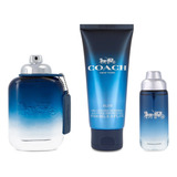 Set Coach Blue 3pz 100ml Edt Spray - Hombre