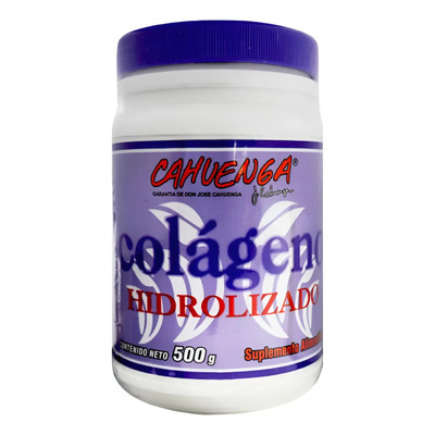 Colágeno Hidrolizado Cahuenga Polvo 500g Sin Sabor con Complejo B y Ácido Fólico | Meses sin interés