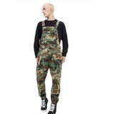 Overol De Camuflaje Hombre Cargo Moda Simple Multibolsillos