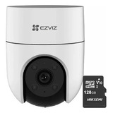 Cámara De Seguridad Ezviz H8c 2mp + Memoria Micro Sd 128 Gb Color Blanco