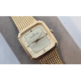 Reloj Hamilton Cuarzo Dorado Elegante Vintage Antiguo 80s