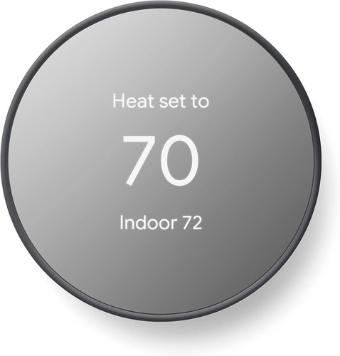 Termostato Inteligente Google Nest Wifi, Programable, Carbon