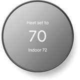 Termostato Inteligente Google Nest Wifi, Programable, Carbon