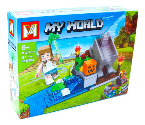 Figuras Bloques Para Armar My World Crafting Gamer 4in1