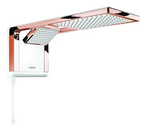 Ducha Lorenzetti Acqua Duo Ultra Branco Rose Gold 110v 5500w