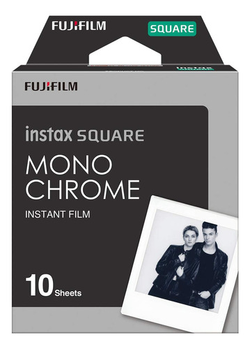 Filme Monocromático Fujifilm Instax Square 10 Exposições