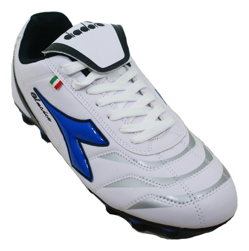 Botin Diadora Clasico Fijo Blanco/azul Hombre Deporfan 