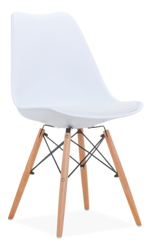 Silla Tulip Eames Escandinava Eames B Madera - Alto Impacto