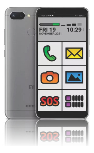 Vovofone Celular Para Idoso Tela Grande Xiaomi Redmi 6 64 Gb