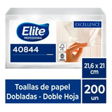 1 Paquete De Toalla Interfoliada Elite 200 Un D/h 40844