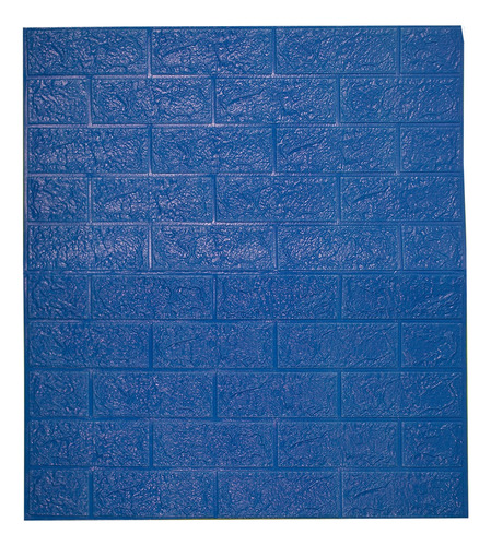 Panel Decorativo 3d Pared Ladrillo Azul 1 Pieza Decoform