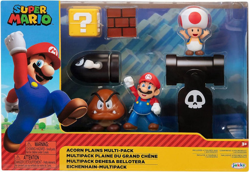Jakks Nintendo Games - Super Mario Diorama Acorn Plains Pack