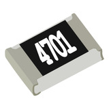 1000 Unidades Resistor Precisão 4,7k 1% 1/8w Smd 0805 4k7