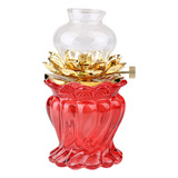 Lámpara Vintage De Cristal Con Diseño De Farol De Queroseno
