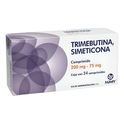 Trimebutina Simeticona 200mg\u002F75mg Con 24 Comprimidos Maver | Meses sin interés