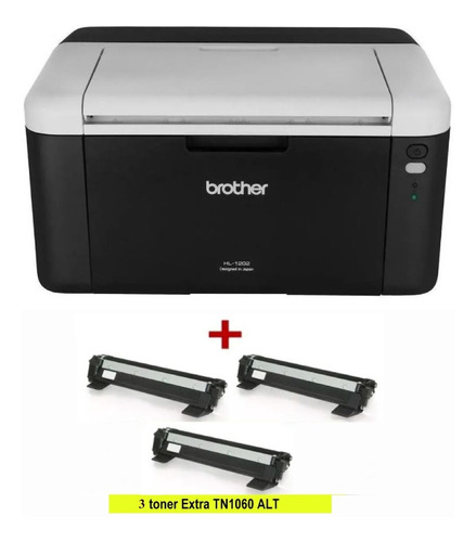 Impresora Laser Brother Hl-1202 + 3 Toner Extra Con Iva