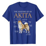 K Camiseta The Anatomy Of An Akita - Dueño De Mascotas