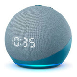 Amazon Echo Dot Con Reloj Alexa Twilight Blue 