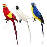 Aves Artificiales De Guacamayos Artificiales, 3 Unidades Y