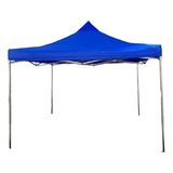 Carpa Toldo 3x3 Plegable Impermeable Con Armazon Azul