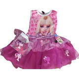Vestido Bebe Niña Barbie Tul 