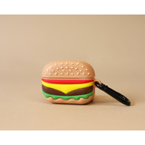 Funda Protectora Hamburguesa Para AirPods / Pro Case Silicon