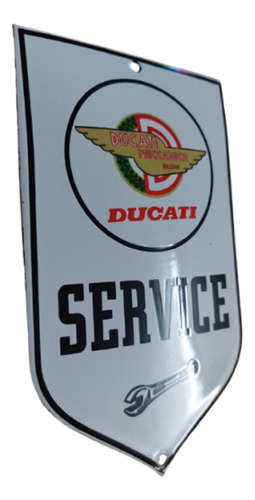 Cartel Enlozado Ducati Service - A Pedido_exkarg