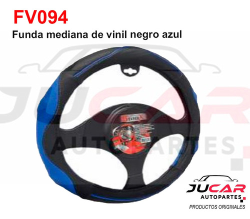 Funda Para Volante Vinil Bronx Bicolor Vibrante Mediana