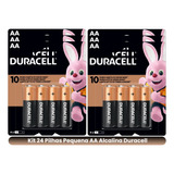 Kit 24  Pilhas Duracell Alcalina Pequena Aa Original Lacrado