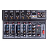 Consola Mixer 6 Canales Phanton Grabacion Parquer Kt-p6