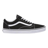 Tenis Vans Old Skool  Negro Blanco Vn-0zdf1wx Lona