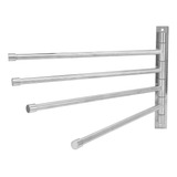 Toallero Giratorio Para 4 Toalleros, Plegable, De Acero Inox