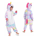 Pijamas Polar Invierno Para Niña Unicornio Disfraz Niña