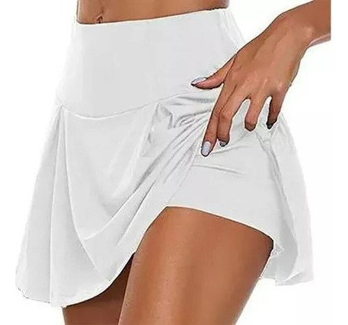 Falda Pantalón Deportiva De Fitness Corto Tenis Ropa Muj [u]