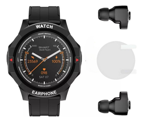 Smartwatch Con Auriculares Tws Hifi Para Samsung iPhone Mp3*