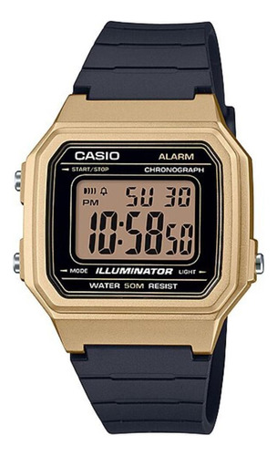 Reloj Casio W217hm-9 Hombre Vintage Dorado Somos Tienda 