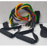 Kit Banda Elastica X5 Manija Goma Accesorios Gimnasia $em