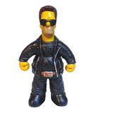 Homero Simpson Parodia Terminator 2  Figura Resina 14cm 