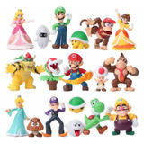 Set 18 Pzs Super Mario Bros, Yoshi Peach Toad Goomba Kong