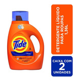 Tide Orig. Detergente Liquido P/ Roupas 1,36l - Kit Com 2 Un