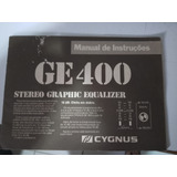 Equalizador Cygnus Ge400 Manual Original Frete Gratis!