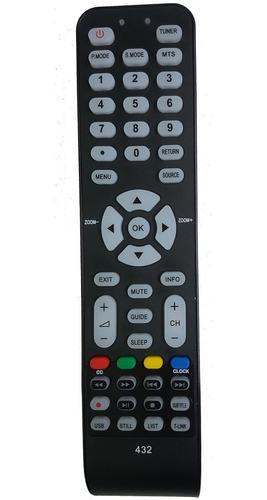 Control Remoto 432 Para Lcd Led Tv Tcl Rca Grundig Ledm200