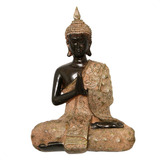 Imagen Decorativa Buda Salmon 3 Posiciones 20cm Importado