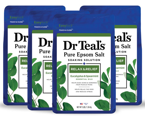 Sal De Baño Dr Teal's Pure Epsom Salt, Relax & Relief Con Eu