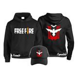 Sudadera Free Fire Heroico + Playera Heroico + Gorra!! 