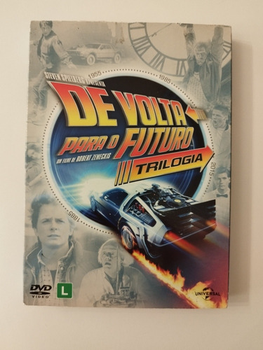 Box Dvds Trilogia De Volta Para O Futuro Original Box Filme.