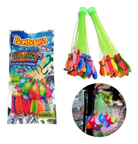 Bunch Balloon Bombucha Globitos Para Agua X 111 Bombitas