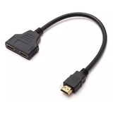 Cable Divisor Splitter 2 Television Monitor Hdmi V1.4 Fullhd