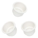 4 Soportes De Plástico Para Vasos Y Bebidas, Color Blanco, P